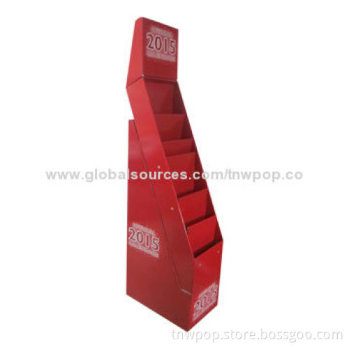 POP Floor displays, strong, stable, suitable for book, magazine, brochure, eco-friendly, customized